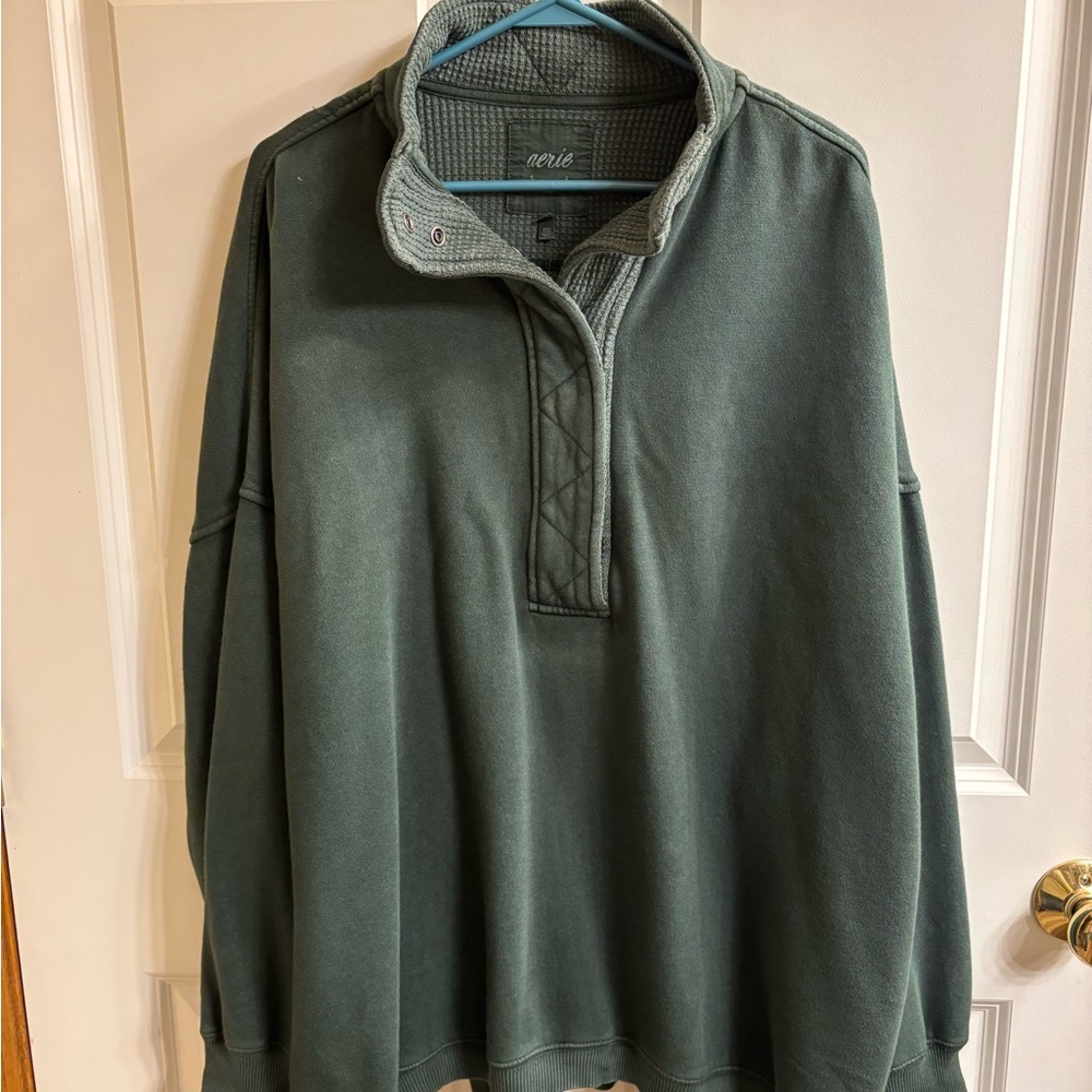 Aerie Women's Green Pullover Sweatshirt